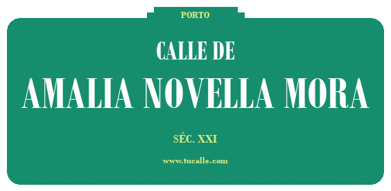 cartel_de_calle-de-Amalia Novella Mora_en_oporto